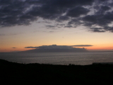 La Gomera Sonnenuntergang von Teneriffa aus