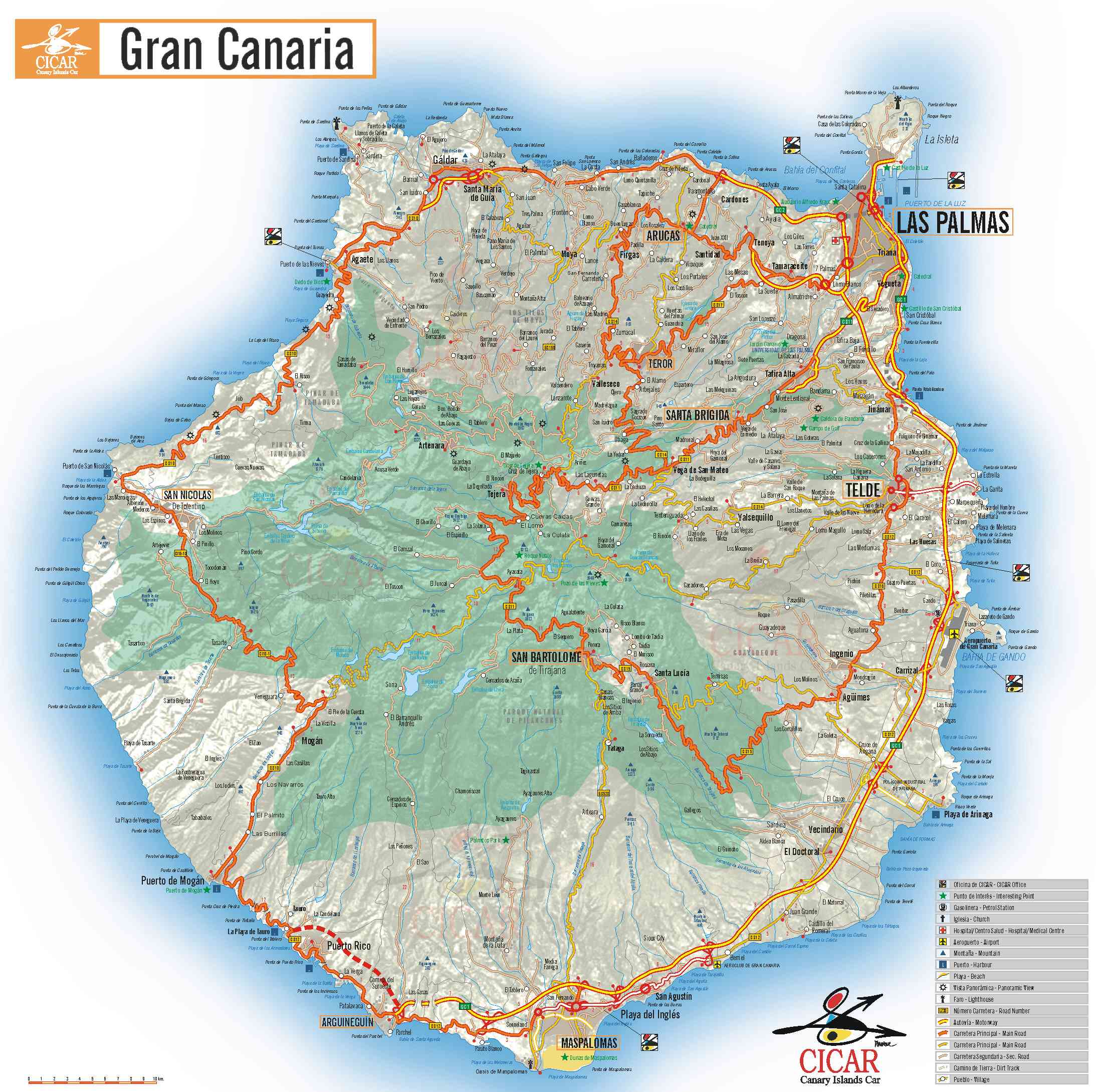 Gran Canaria Karte