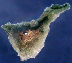 Satellitenbild von Teneriffa-Vegetation