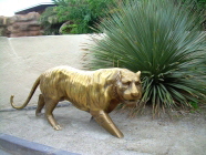 Tiger Skulptur im Loro Parque