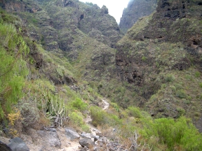 Weg zum Barranco del Infierno