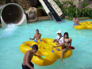 Siam Park Wasserrutsche Ausgang