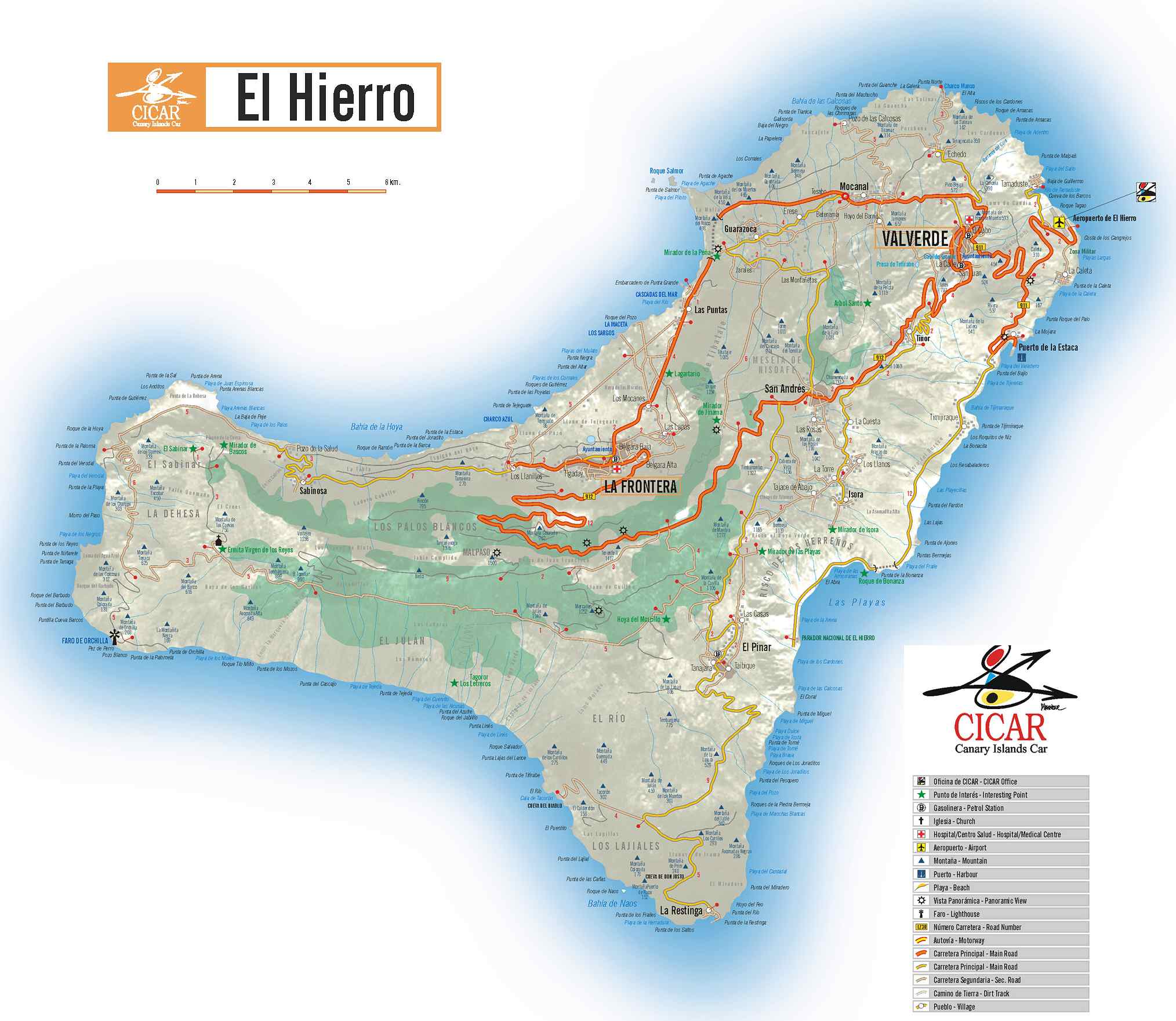 El Hierro Karte