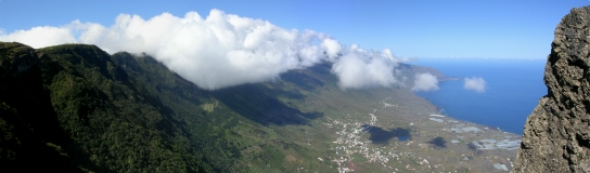 Aussicht auf El Golfo Tal