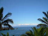 Blick von Teneriffa aus auf La Gomera