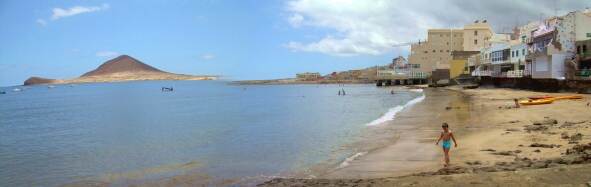 El Medano Teneriffa  Strand mit Kind