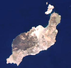 Lanzarote-Satellitenbild-Foto