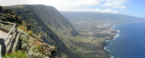 Blick auf El Golfo Tal