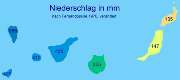 Niederschlag auf den Kanaren