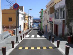 Strasse zum hafen in La Restinga El Hierro