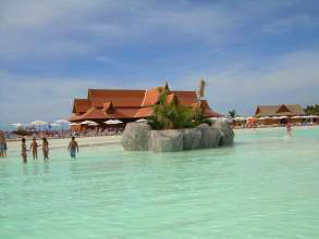 Siam Park Strand mit Sand