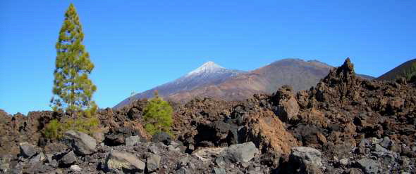 Teide auf Teneriffa im Winter