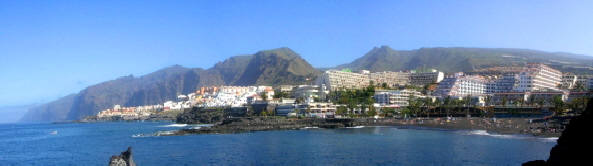 Playa La Arena Teneriffa Panoramablick