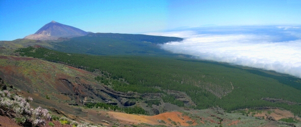 herrliches Farbenspiel am teide auf Teneriffa