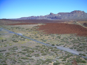 Strasse durch den Nationalpark Canadas del Teide