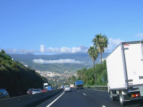 Teneriffa Strasse Verkehr